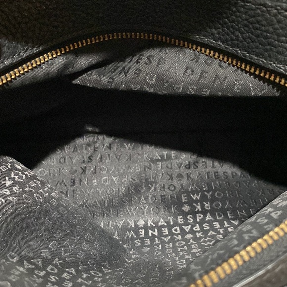 KATE SPADE “Mulberry Street Darian” Black Pebbled Leather Crossbody Bag - Picture 13 of 14